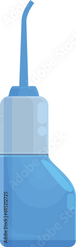 Tech teeth irrigator icon cartoon vector. Clean manual water. Home pick care