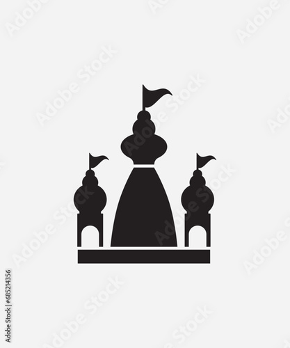 temple icon, vector best flat icon.