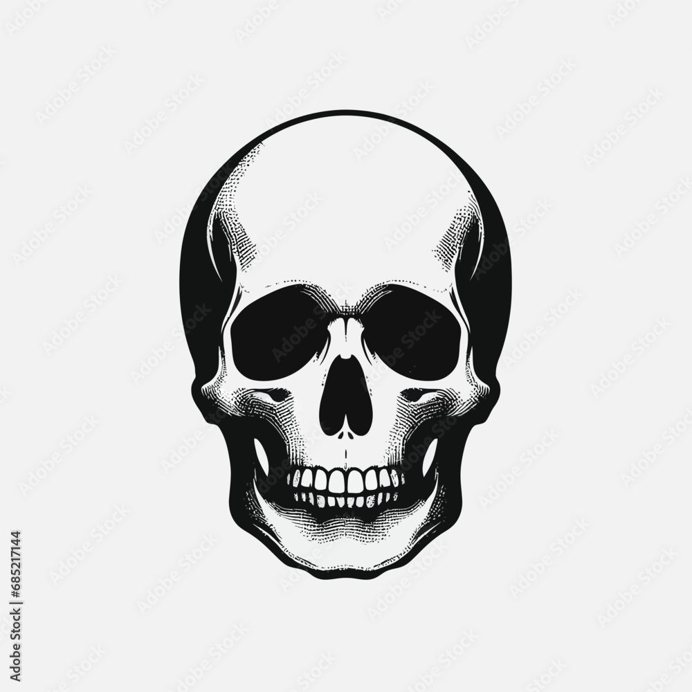Skull vector illustration solid Skull vector illustration solid