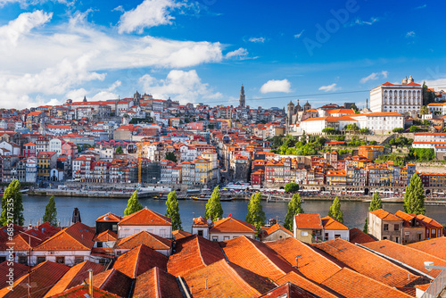 Porto, Portugal Old Town on the Douro River photo
