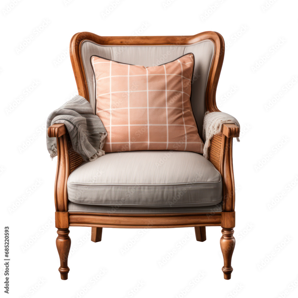 Armchair home furniture isolated on white transparent, living room comfortable seat PNG Armchair home furniture isolated on white transparent, living room comfortable seat PNG