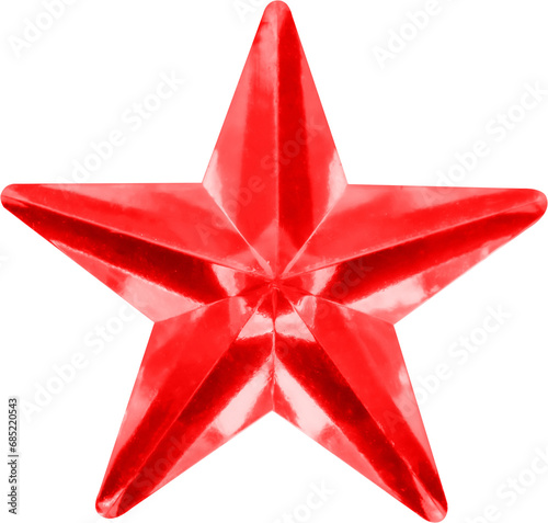 Εκτύπωση καμβά red star jewels sticker isolated on white background