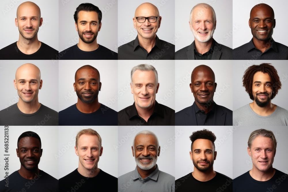 A collage of mature man diversity collection. A collage of mature man diversity collection.
