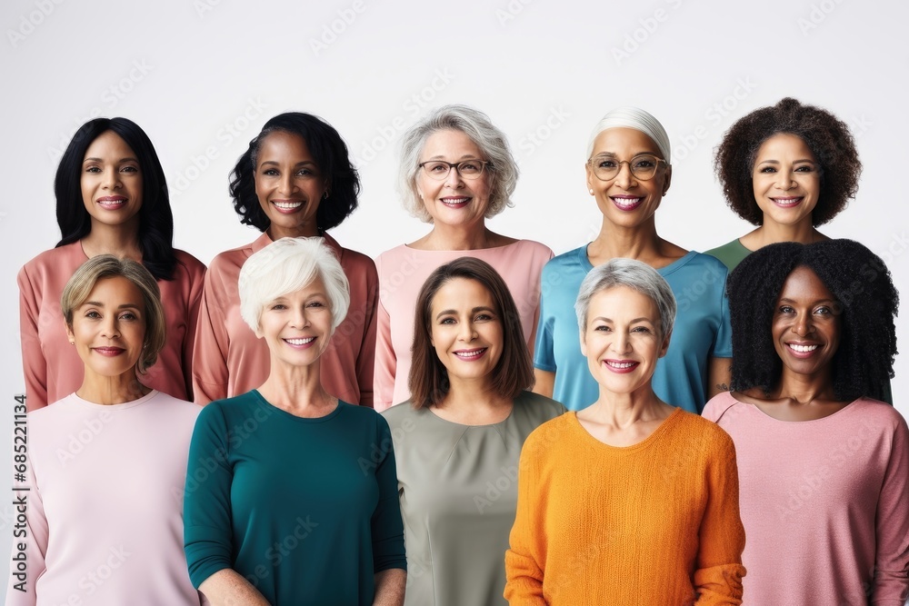 A collage of mature woman diversity collection A collage of mature woman diversity collection