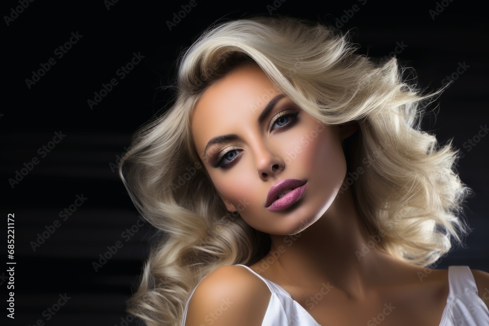A glamour model studio shot. A glamour model studio shot.