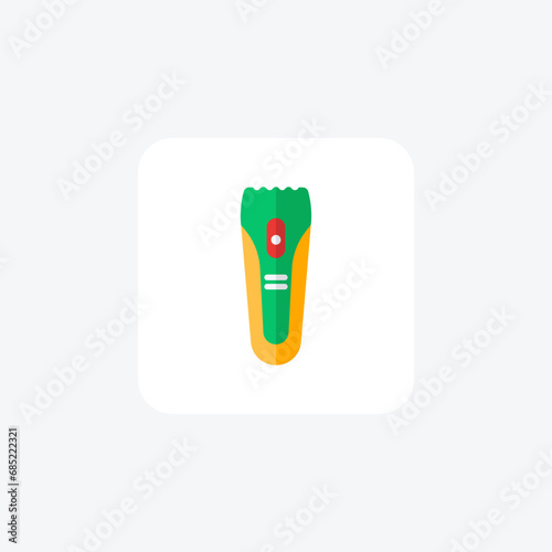 Beard Trimmer, Grooming Tools,  flat color icon, pixel perfect icon