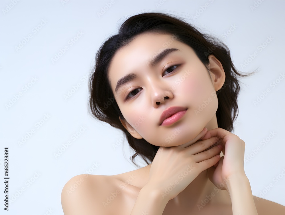 Confident woman embracing her curves with a proud smile and large bust in a stylish outfit Generative AI Confident woman embracing her curves with a proud smile and large bust in a stylish outfit Generative AI
