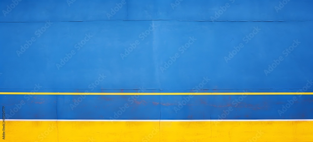 Vibrant Blue and Yellow Wall with Bold Yellow Stripe for Modern Interior Design or Graphic Design Projects Generative AI Vibrant Blue and Yellow Wall with Bold Yellow Stripe for Modern Interior Design or Graphic Design Projects Generative AI