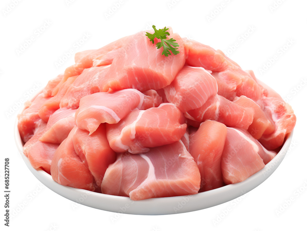 Fresh Raw Chicken Meat, isolated on a transparent or white background Fresh Raw Chicken Meat, isolated on a transparent or white background