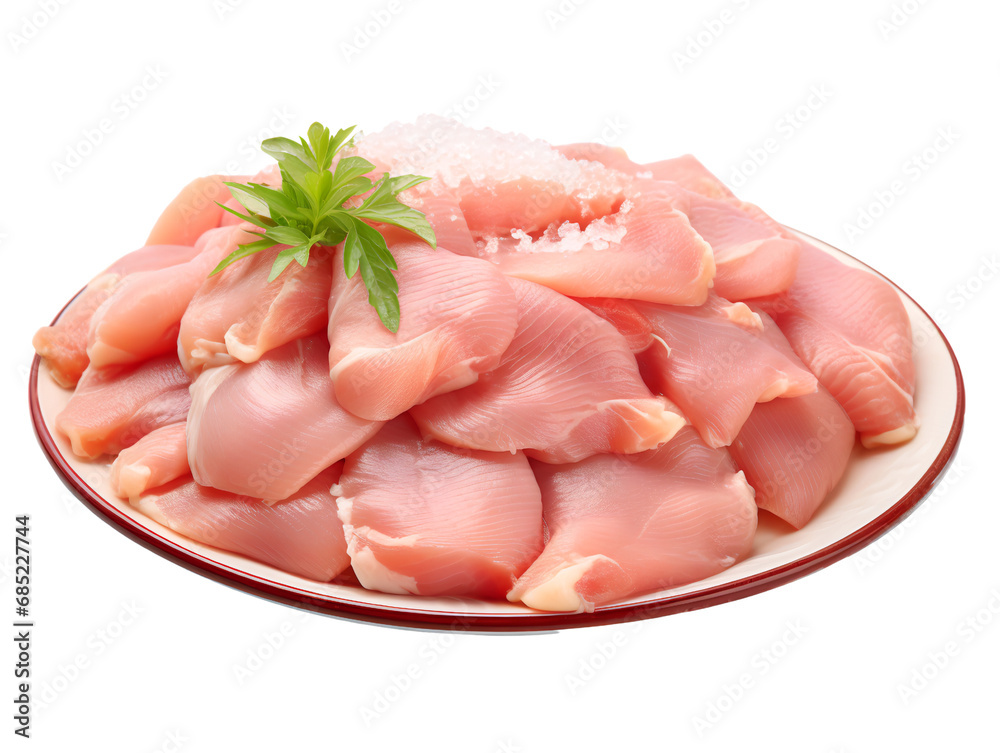 Fresh Raw Chicken Meat, isolated on a transparent or white background Fresh Raw Chicken Meat, isolated on a transparent or white background