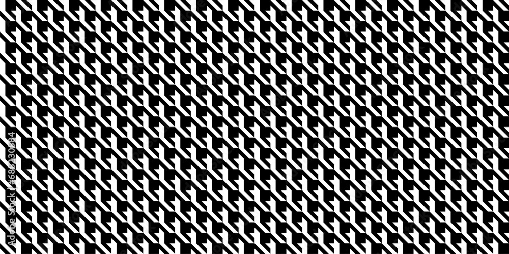 Concept houndstooth pattern for clothes textile. seamless background