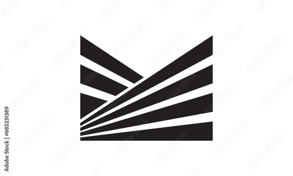 initial M Letter Logo M monogram Vector illustrator 