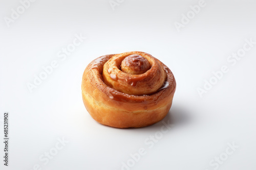 Wallpaper Mural Cinnamon bun on a white background. AI generative Torontodigital.ca