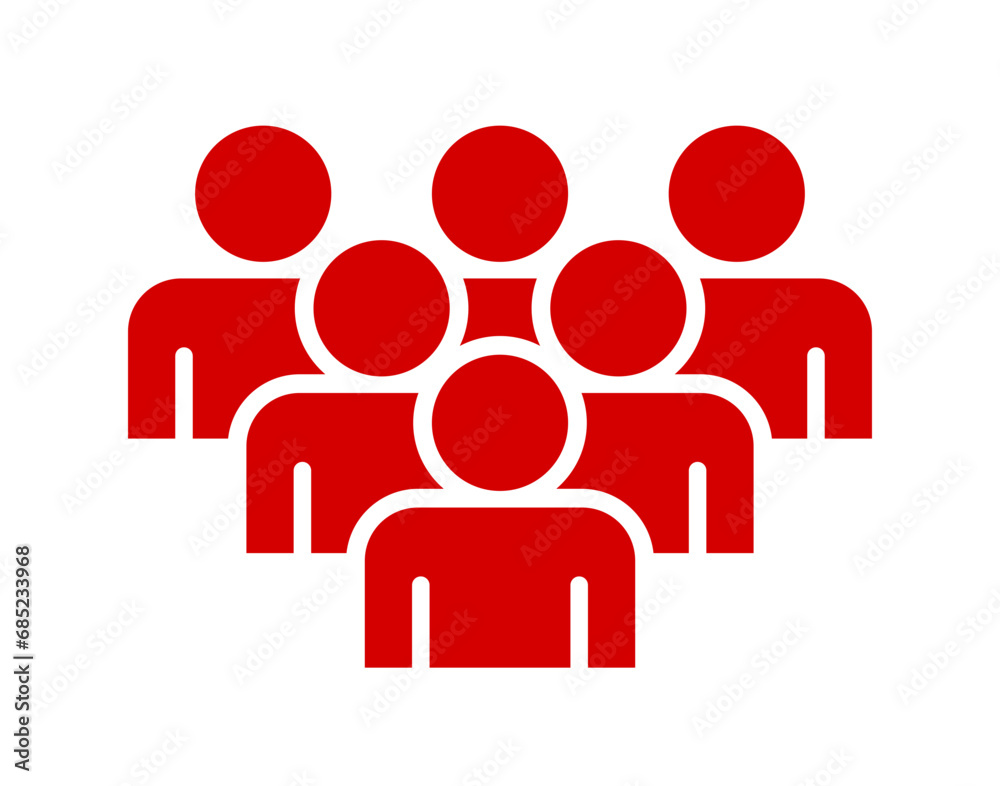 Symbol, ikona ludzi. Plik wektorowy.