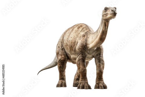 Brontosaurus Towering Titan on a White or Clear Surface PNG Transparent Background