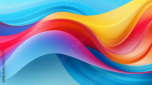 Colorful Abstract Background with Dynamic Motion