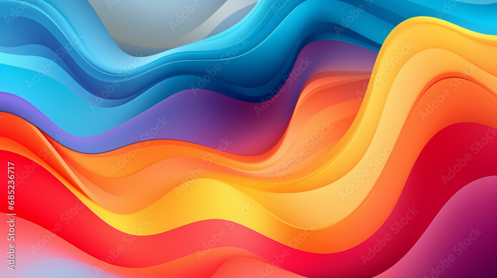 Colorful Abstract Background with Dynamic Motion Colorful Abstract Background with Dynamic Motion