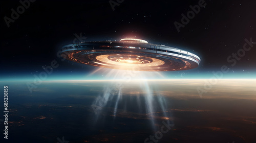 The Interstellar Express is an advanced UFO that travels through space,AI