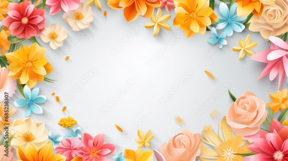 spring sale vector Colorful small flower pattern wallpaper