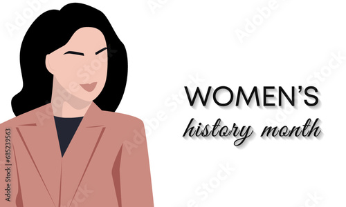 Women's history Month, March 2024, vector illustration