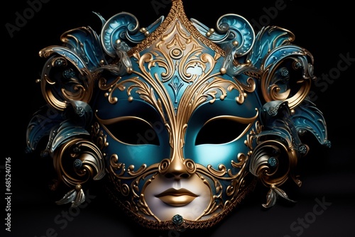 Elegant masquarade venetian mask. carnivale mask. photo