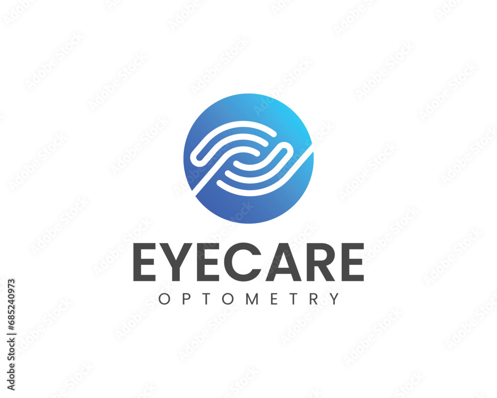 eyecare optometry logo, hand bring eyeball vector Creative Eye Concept Logo Design Template