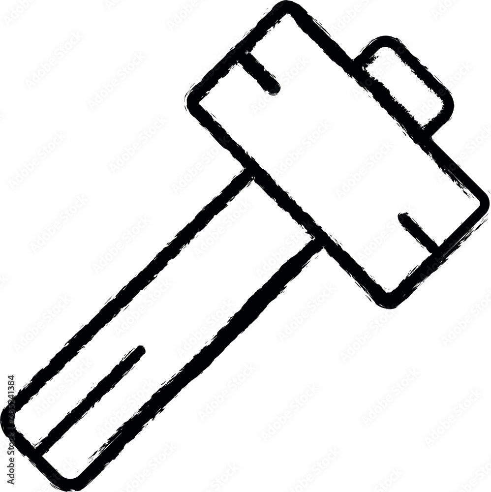 Shovel tool icon grunge style vector Shovel tool icon grunge style vector