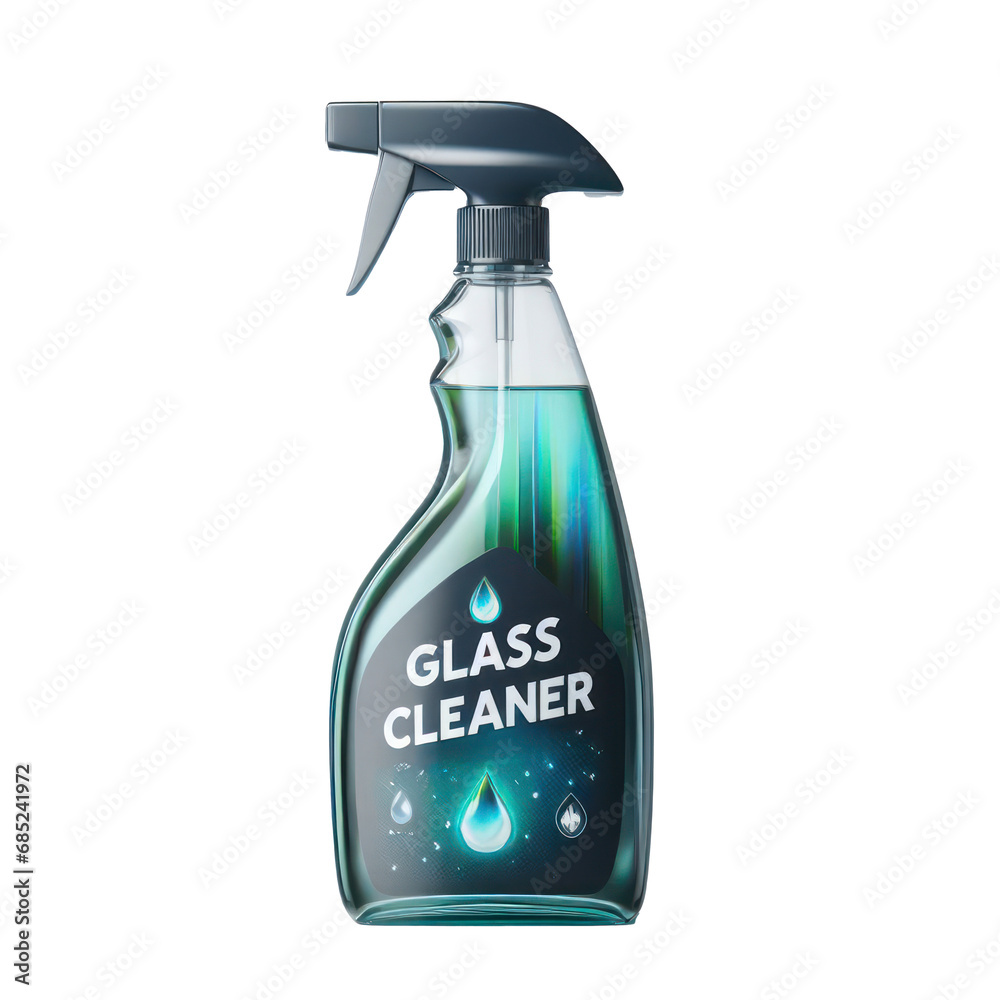 Glass cleaner spray product isolated on white transparent, PNG Glass cleaner spray product isolated on white transparent, PNG