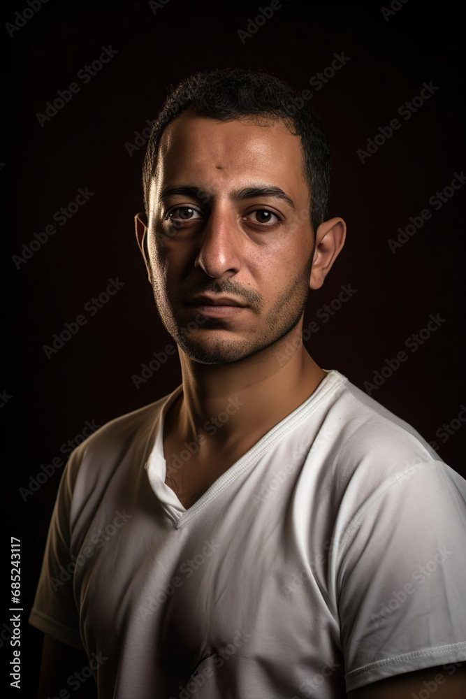 Obraz premium portrait of a sad look arab man