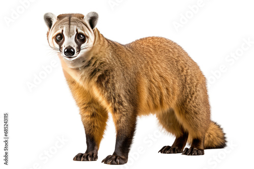 Coati Agile Forest Explorer on a White or Clear Surface PNG Transparent Background photo
