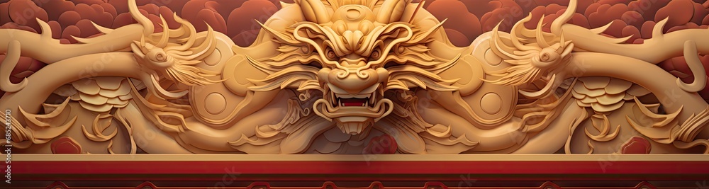 chinese new year golden dragon Generative AI