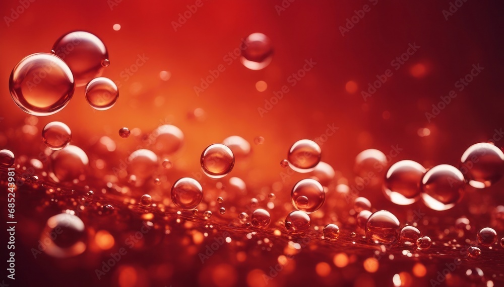 abstract fresh background with bubbles and waves in red and orange abstract fresh background with bubbles and waves in red and orange