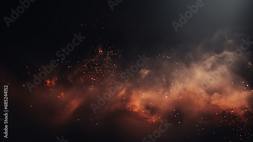 Fiery Embers Abstract Background