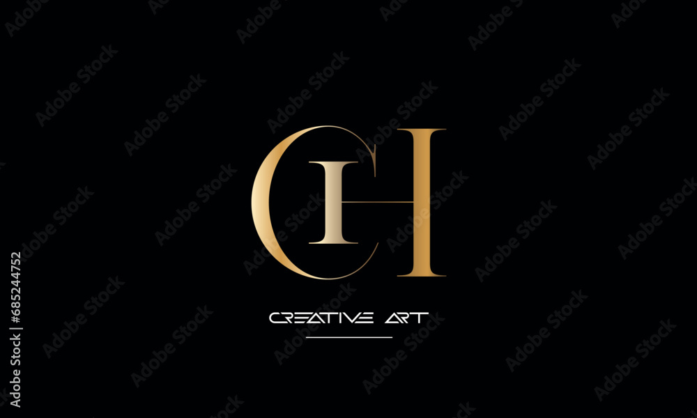 CH, HC, C, H abstract letters logo monogram