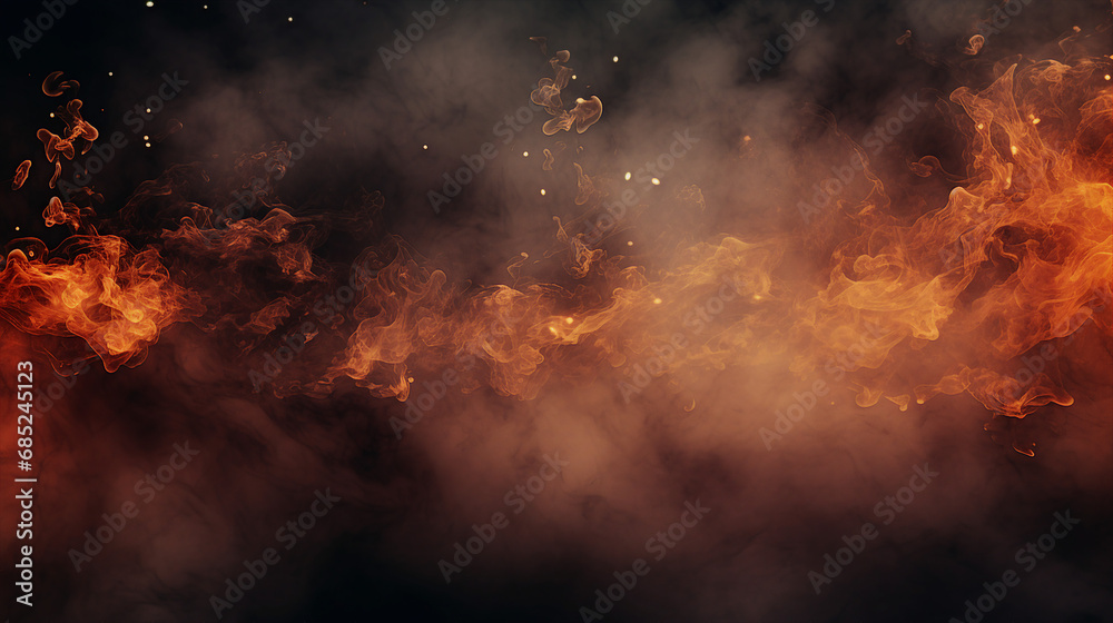 Fiery Embers Abstract Background