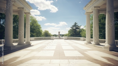 Arlington National Cemetery's Tomb of the Unknown Soldier Statue Standing Tall in Tribute photo