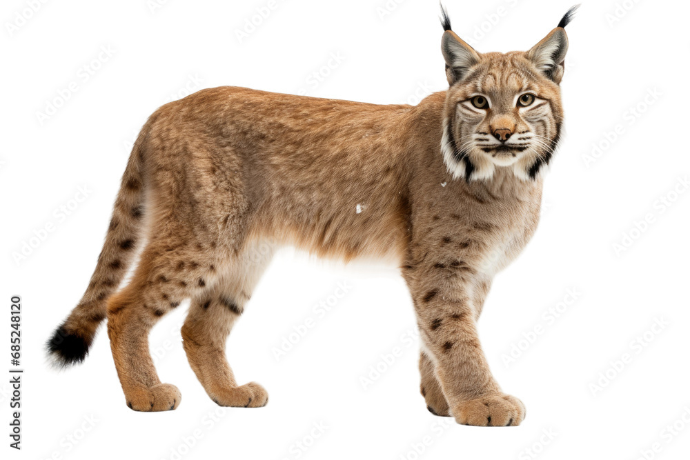 Lynx Silent Stalker on a White or Clear Surface PNG Transparent Background Lynx Silent Stalker on a White or Clear Surface PNG Transparent Background