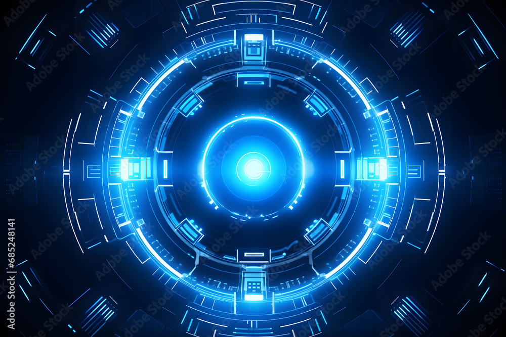 Abstract blue light effect background Abstract blue light effect background