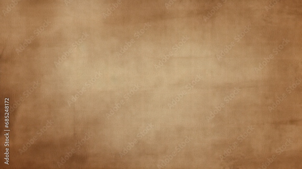 dirty brown khaki abstract vintage background for design. Fabric cloth canvas texture. Color gradient, ombre. Rough, grain. Matte, shimmer, generative AI