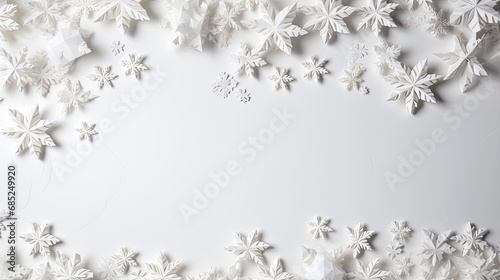 Snowflakes textures background white color