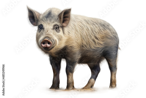Pot Bellied Pig Domestic Porcine Companion on a White or Clear Surface PNG Transparent Background photo