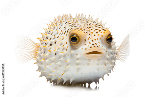 Pufferfish Inflatable Marine Delicacy on a White or Clear Surface PNG Transparent Background