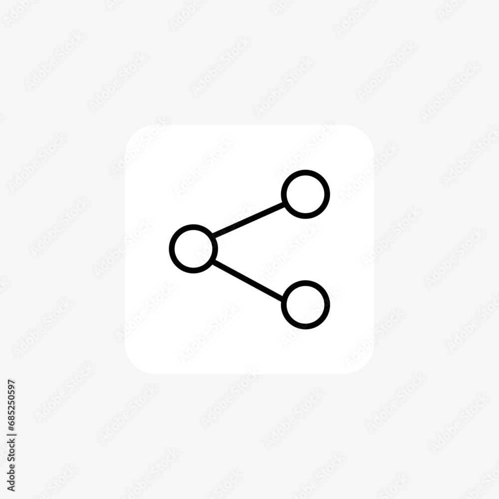 Share, Sharing, Collaboration, icon isolated on white background vector illustration Pixel perfec