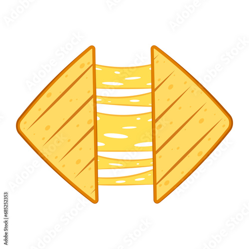 Sandwich cheese vector. Bread vector. wallpaper. background. Cheese stretch.