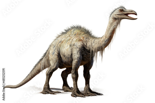 Therizinosaurus Enormous Clawed Herbivore on a White or Clear Surface PNG Transparent Background