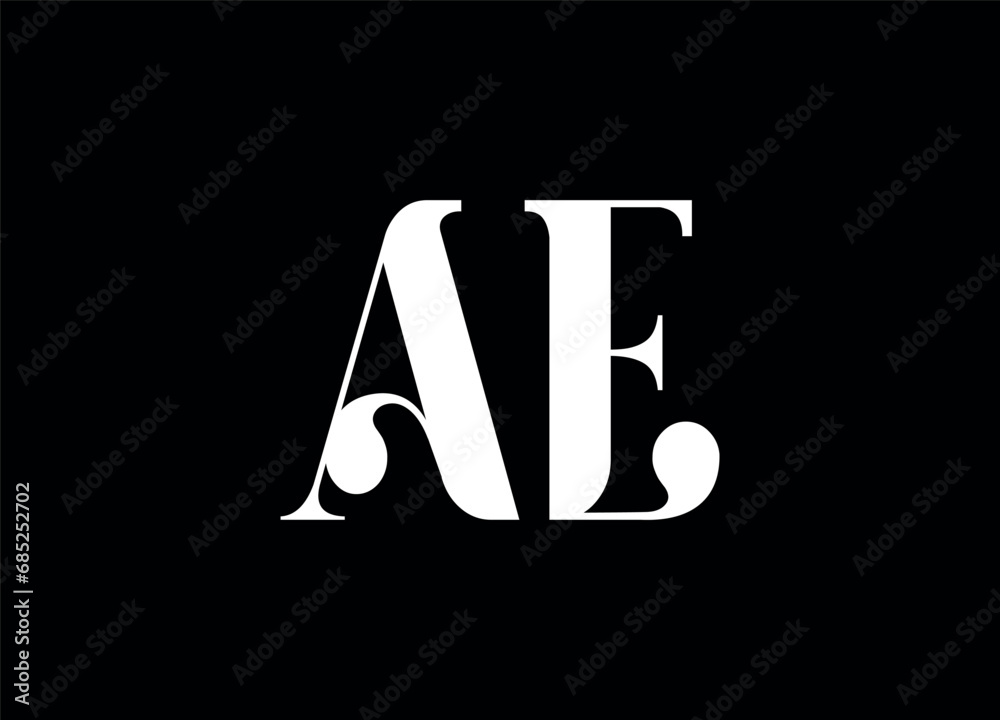 AE letter logo ,vector logo ,monogram logo design AE letter logo ,vector logo ,monogram logo design