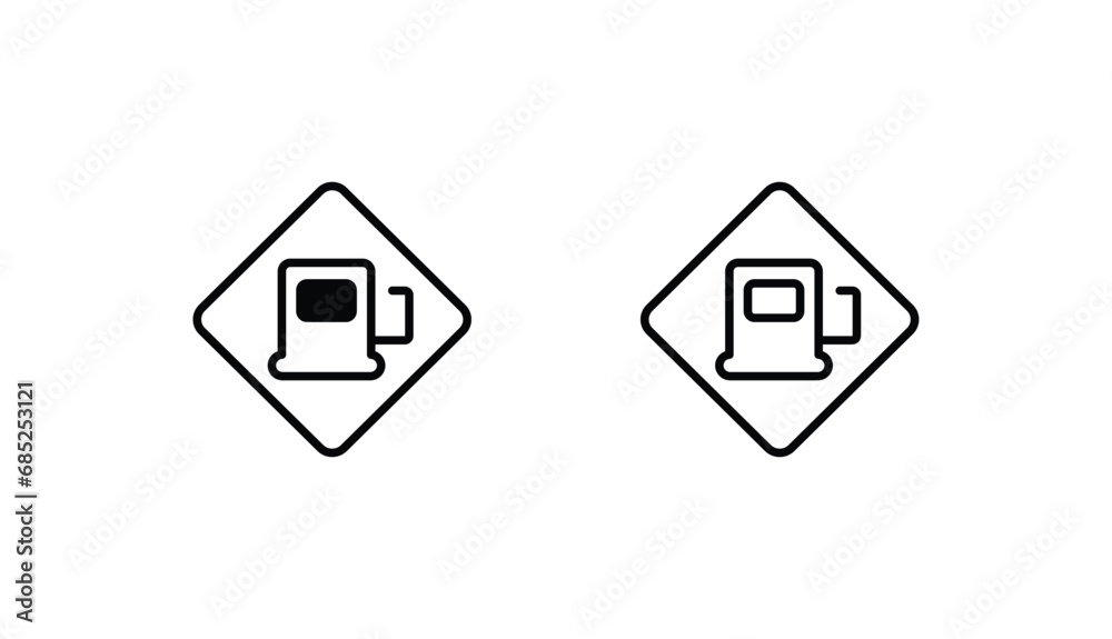 Gas Station icon design with white background stock illustration Gas Station icon design with white background stock illustration