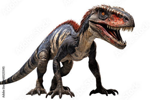 Velociraptor Fast Predator on a White or Clear Surface PNG Transparent Background