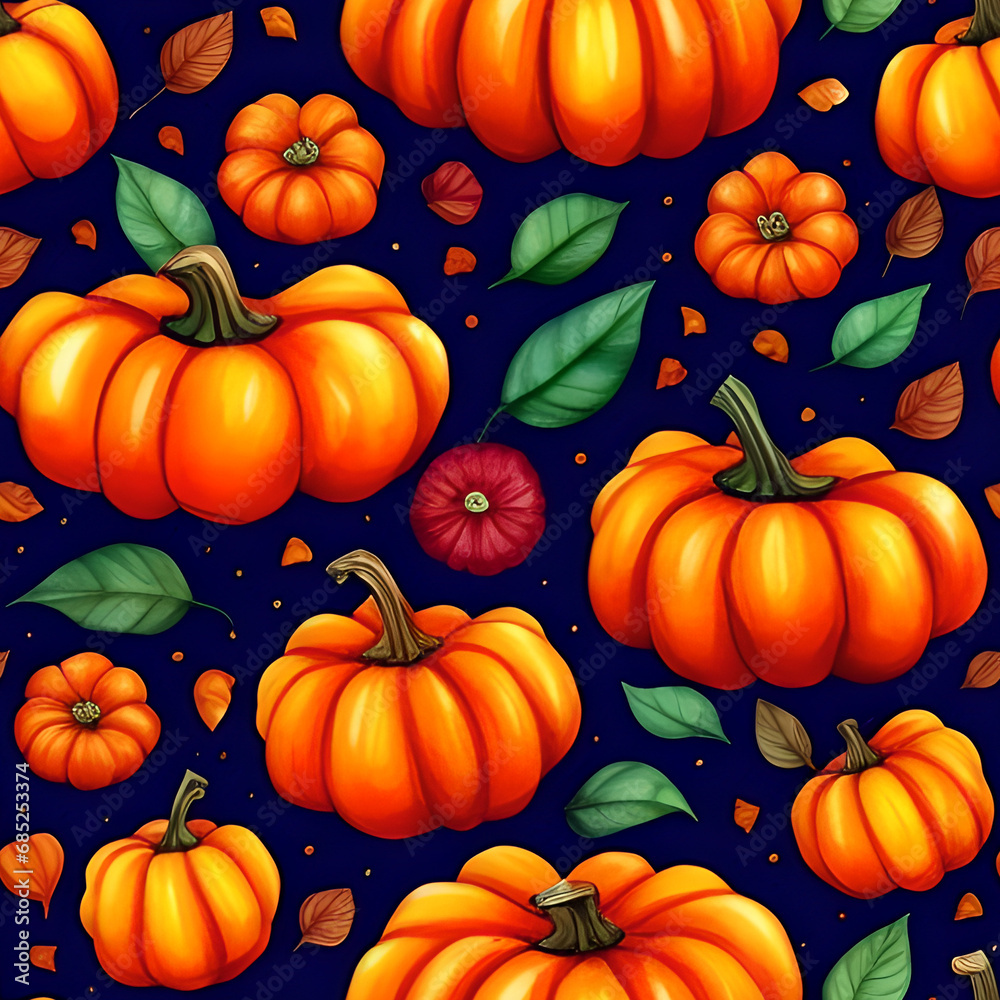 seamless pattern with pumpkins seamless pattern with pumpkins
