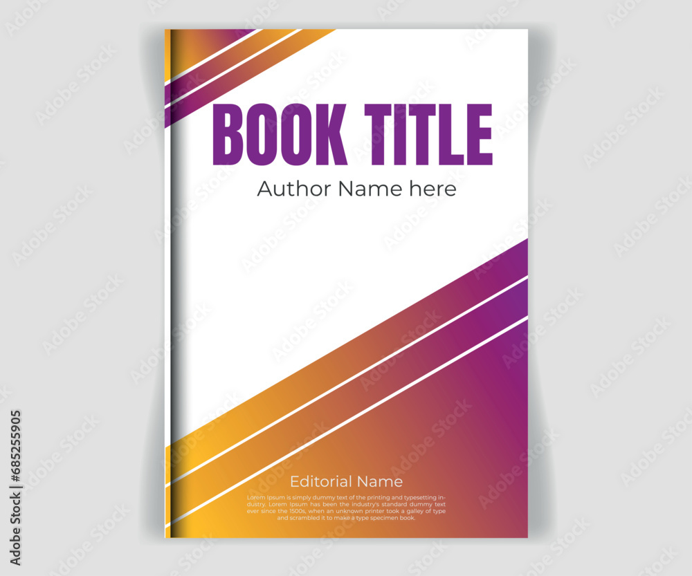 Naklejka premium Vector Modern Book Cover Design